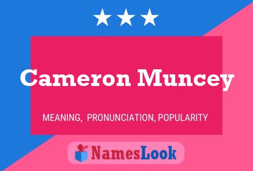 Póster del nombre Cameron Muncey