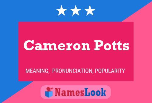 Póster del nombre Cameron Potts