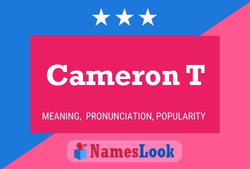 Póster del nombre Cameron T