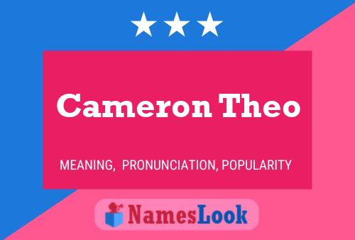 Póster del nombre Cameron Theo