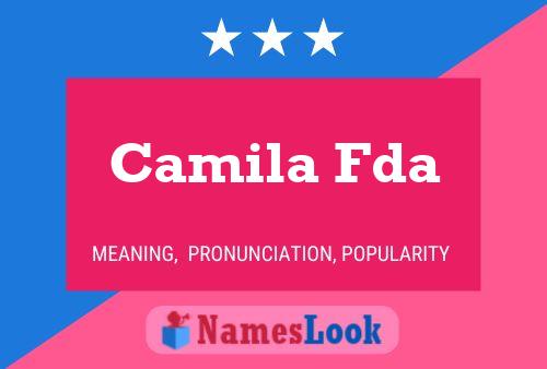 Póster del nombre Camila Fda