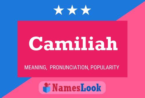 Póster del nombre Camiliah