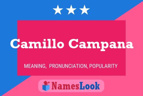 Póster del nombre Camillo Campana