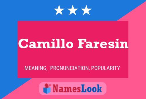 Póster del nombre Camillo Faresin