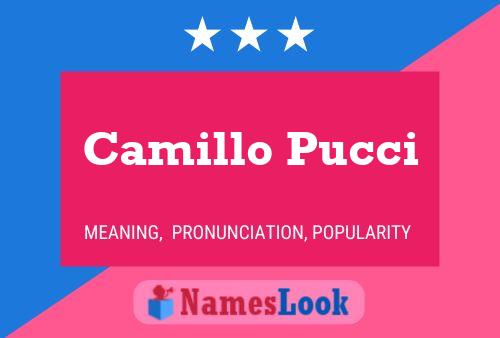 Póster del nombre Camillo Pucci