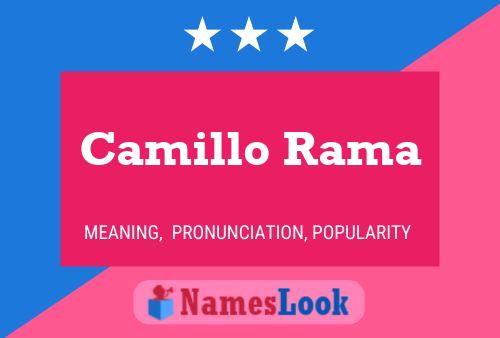 Póster del nombre Camillo Rama