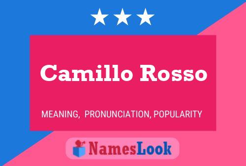 Póster del nombre Camillo Rosso