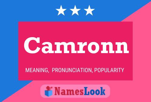 Póster del nombre Camronn