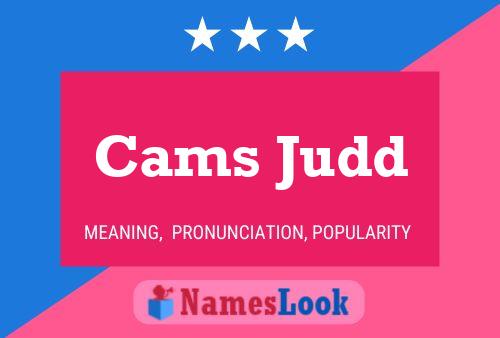 Póster del nombre Cams Judd