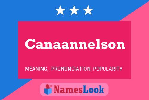 Póster del nombre Canaannelson