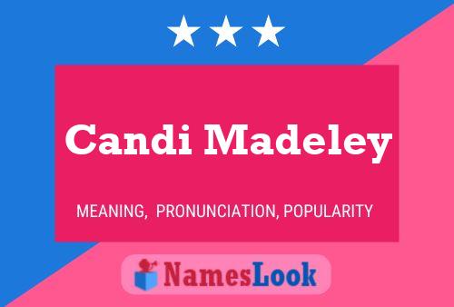 Póster del nombre Candi Madeley