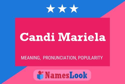 Póster del nombre Candi Mariela