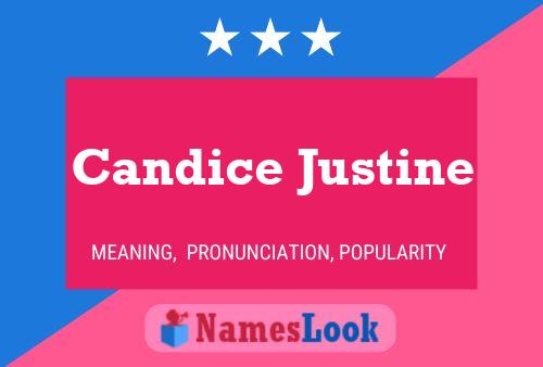 Póster del nombre Candice Justine