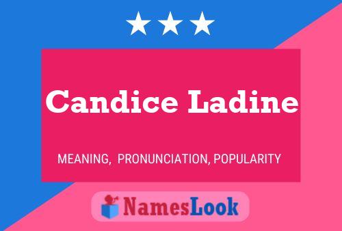 Póster del nombre Candice Ladine