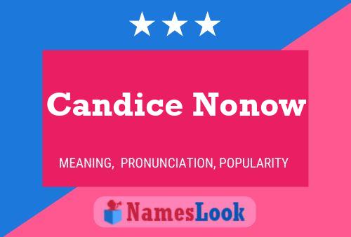 Póster del nombre Candice Nonow