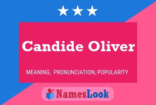 Póster del nombre Candide Oliver