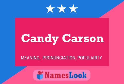 Póster del nombre Candy Carson