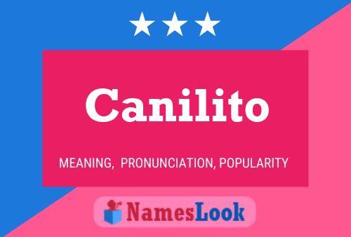 Póster del nombre Canilito