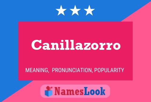 Póster del nombre Canillazorro