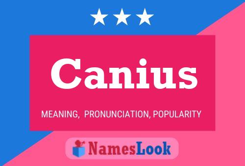 Póster del nombre Canius