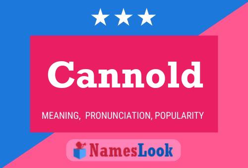 Póster del nombre Cannold