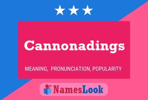 Póster del nombre Cannonadings