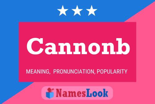 Póster del nombre Cannonb