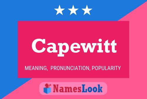 Póster del nombre Capewitt