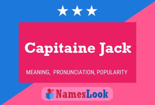 Póster del nombre Capitaine Jack