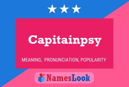 Póster del nombre Capitainpsy