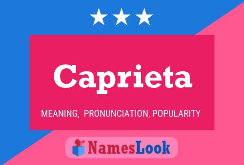 Póster del nombre Caprieta