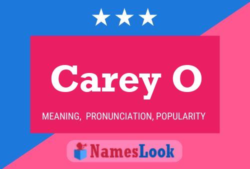 Póster del nombre Carey O