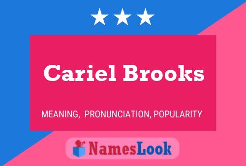 Póster del nombre Cariel Brooks