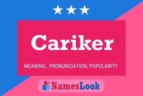 Póster del nombre Cariker