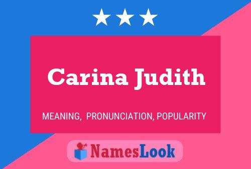 Póster del nombre Carina Judith