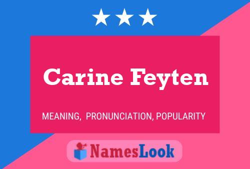 Póster del nombre Carine Feyten