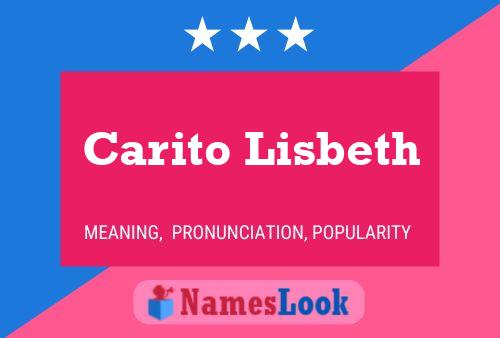 Póster del nombre Carito Lisbeth