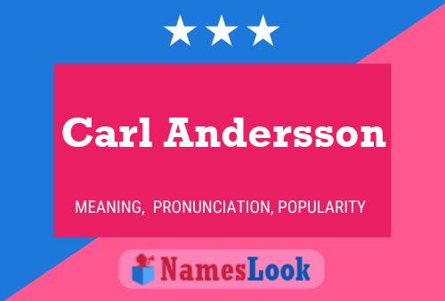 Póster del nombre Carl Andersson