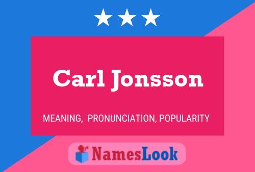 Póster del nombre Carl Jonsson