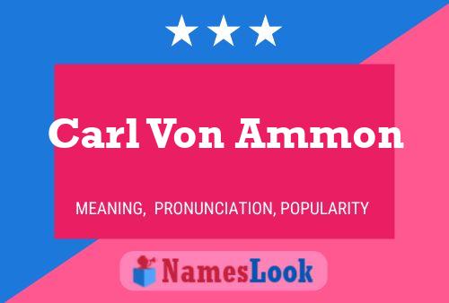 Póster del nombre Carl Von Ammon