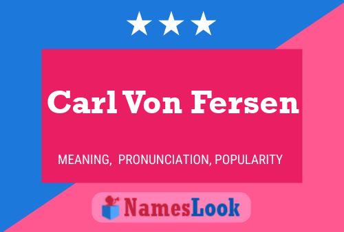 Póster del nombre Carl Von Fersen