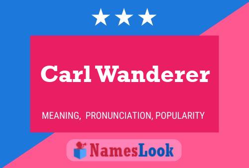 Póster del nombre Carl Wanderer