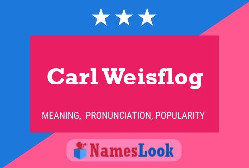 Póster del nombre Carl Weisflog