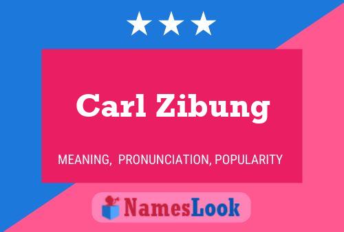 Póster del nombre Carl Zibung