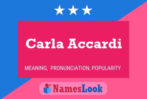 Póster del nombre Carla Accardi