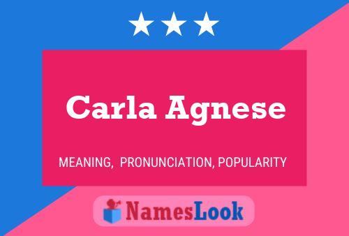 Póster del nombre Carla Agnese