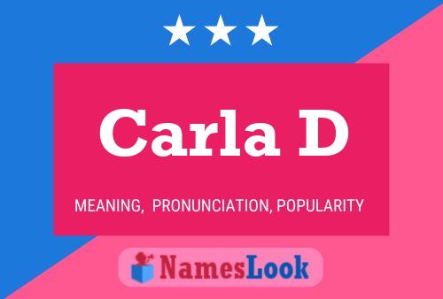 Póster del nombre Carla D