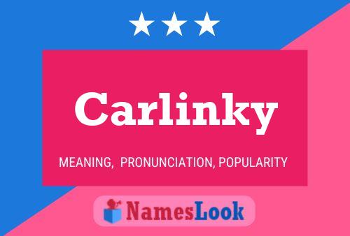 Póster del nombre Carlinky