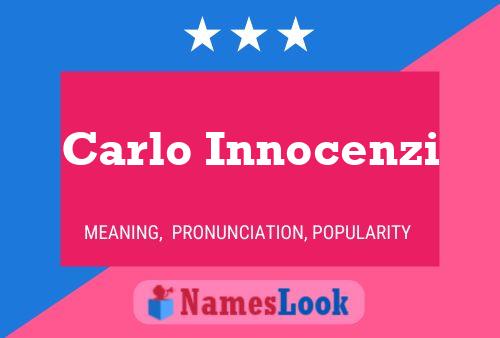 Póster del nombre Carlo Innocenzi