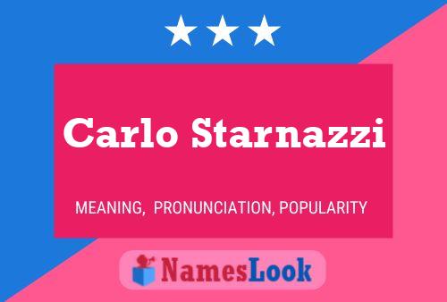 Póster del nombre Carlo Starnazzi